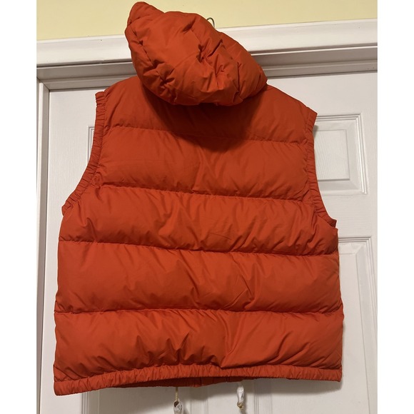 Polo Ralph Lauren Down Blend Puffer Vest Orange Men's XL Hooded, Detachable - Picture 7 of 16